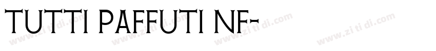 Tutti Paffuti NF字体转换